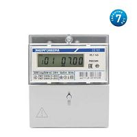 Счетчик электроэнергии 1Ф однотарифный Энергомера CE101 R5.1 145 60/5 Т1 D 230В ЖК-дисплей картинка